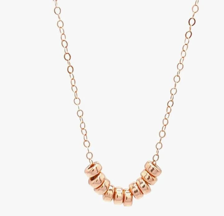 Rounded Bead Necklace Layering Hypoallergenic