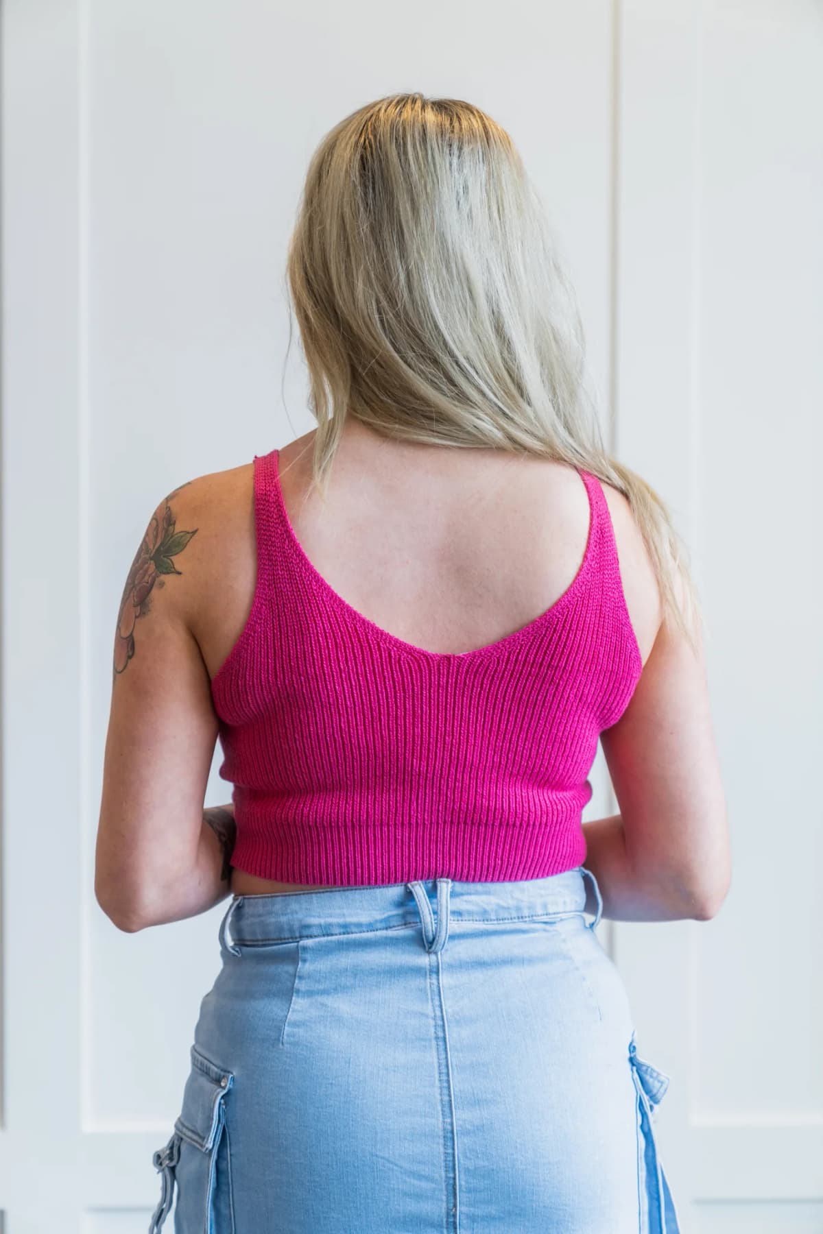 Woolen Knit Crop Top by Full Time Purchase