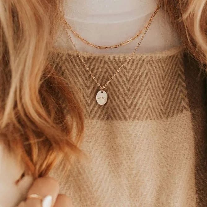 Madeline Gold Filled Paperclip Necklace by Mauve