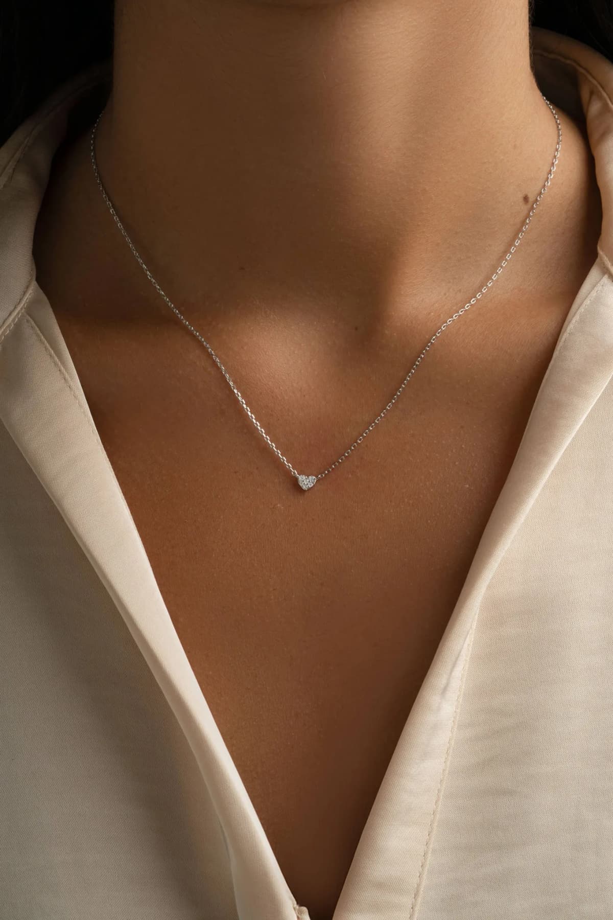Tiny Heart Necklace by Sami Jewels