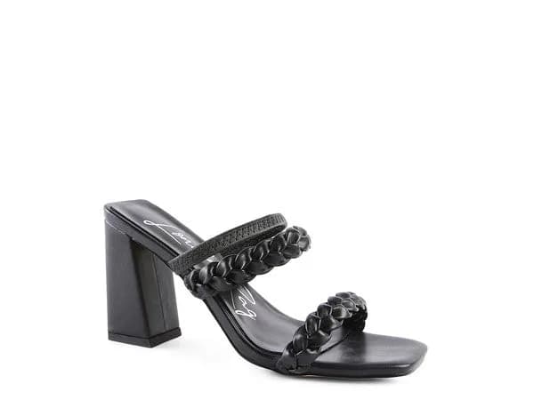 Arnie Braided Straps Block Heeled Sandals