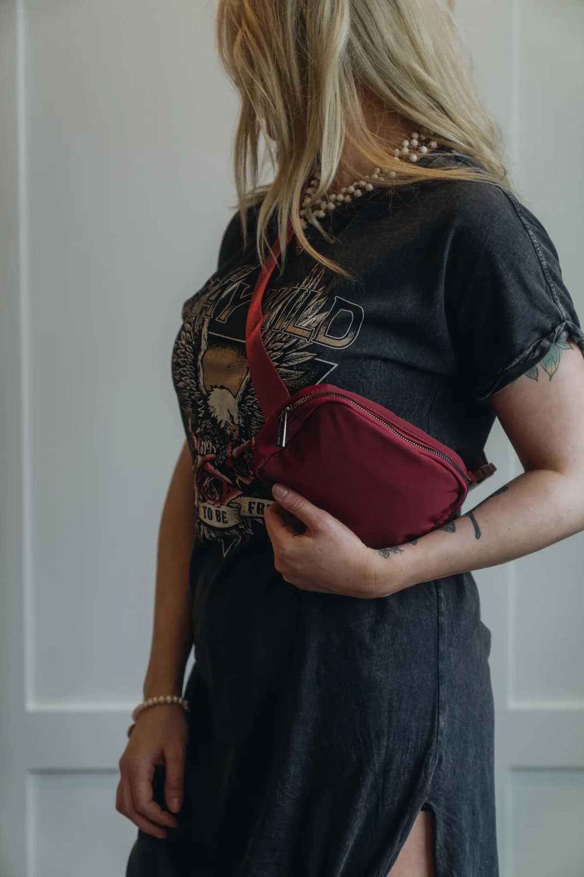 Stay Wild Mineral Graphic Dress My Store