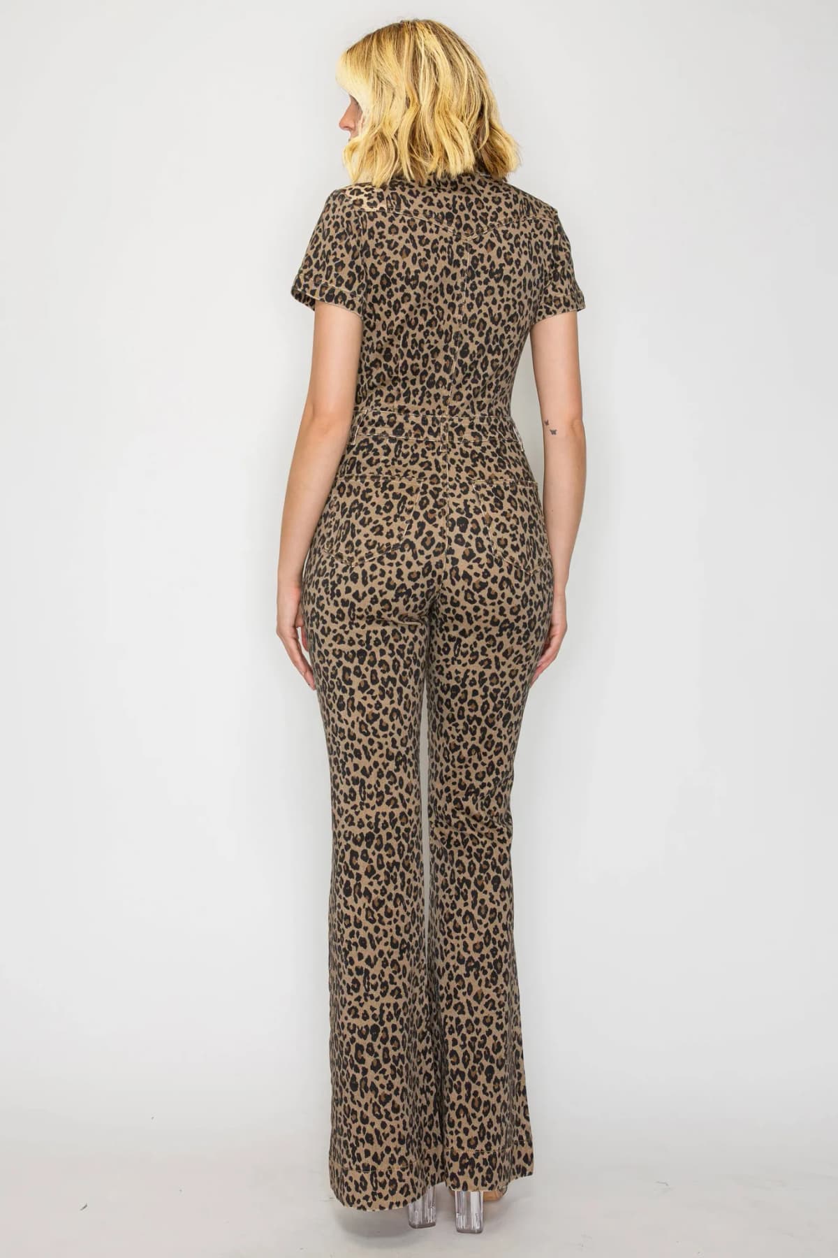 Animal Print Stretch Jumpsuit by WFFS