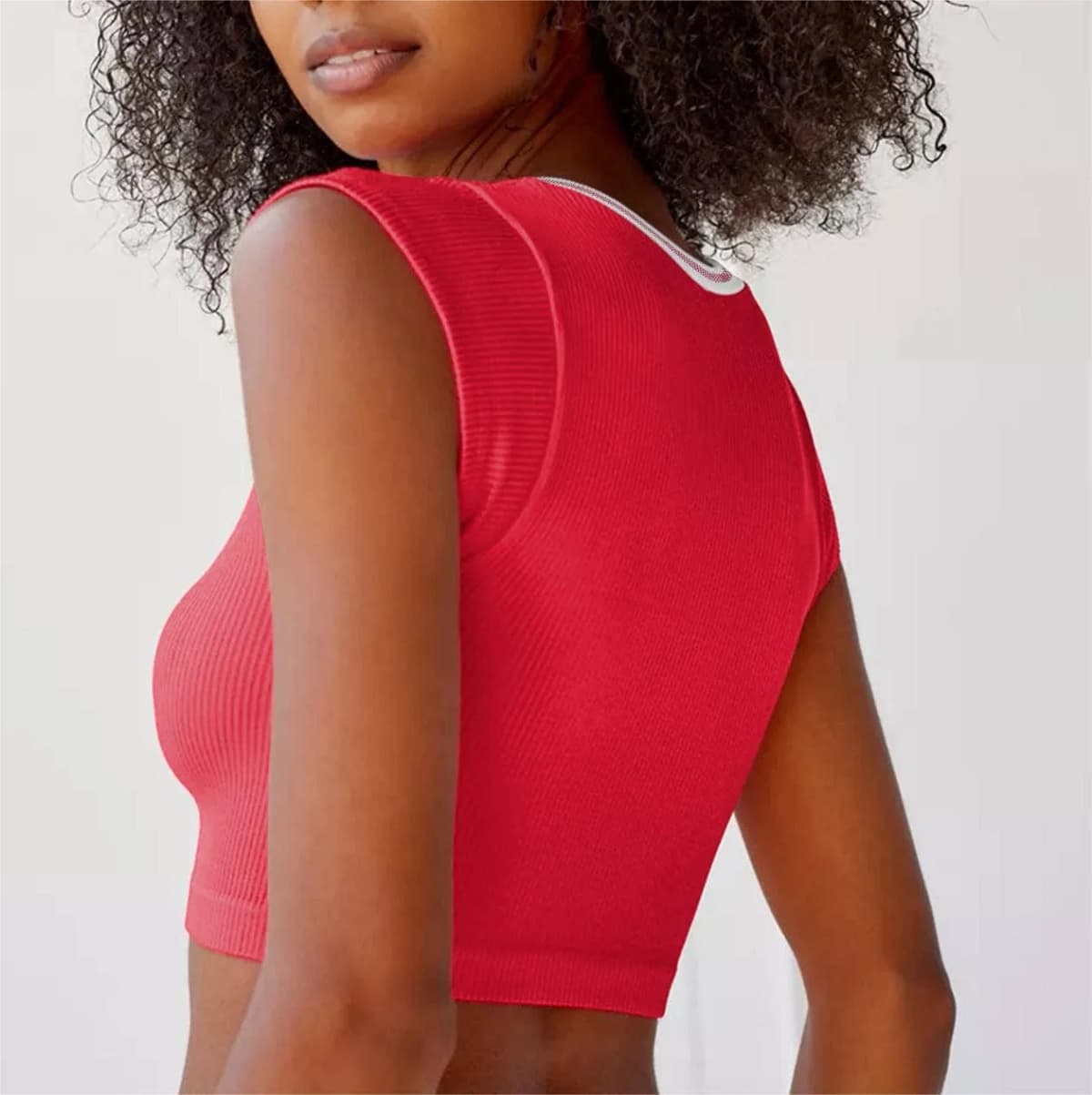 Slim Fit Sexy Top Knit Ribbed T Shirt Hiddenbrand