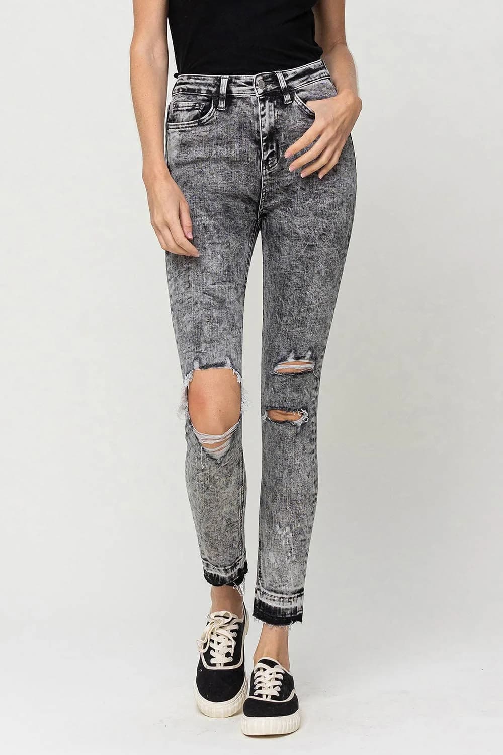 Morning Light High Rise Ankle Skinny Jeans