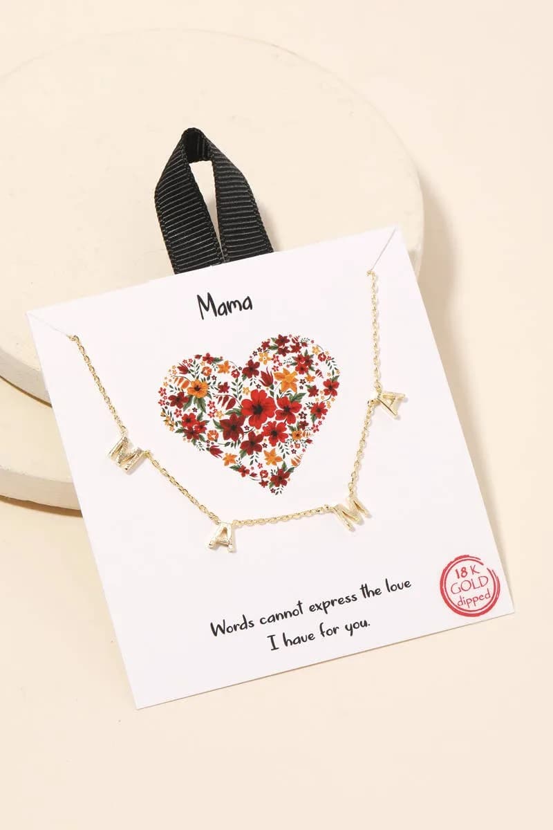 Mama Pendant Necklace Anarchy Street (Gold)