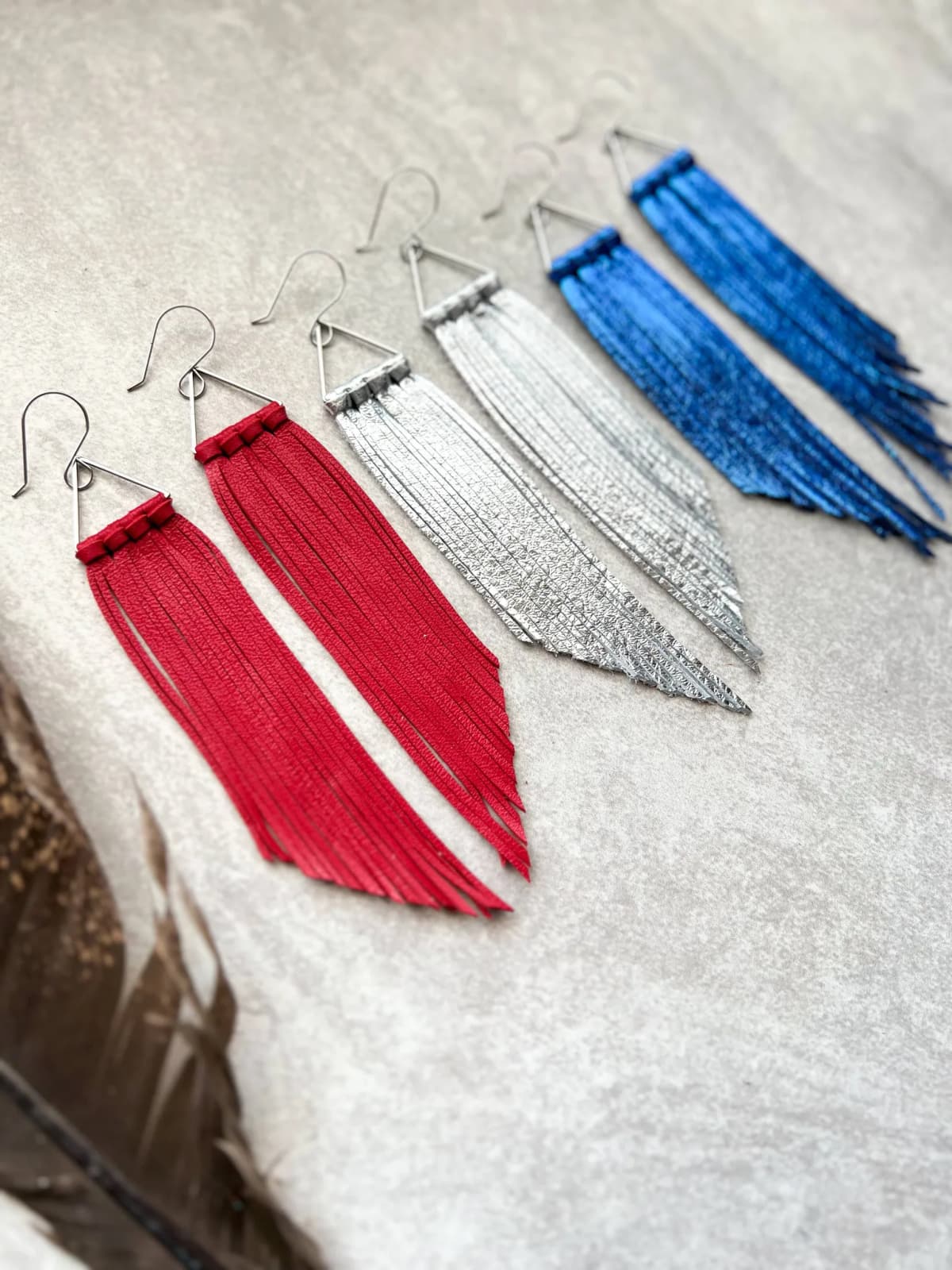 Corvallis Triangle Fringe Earring