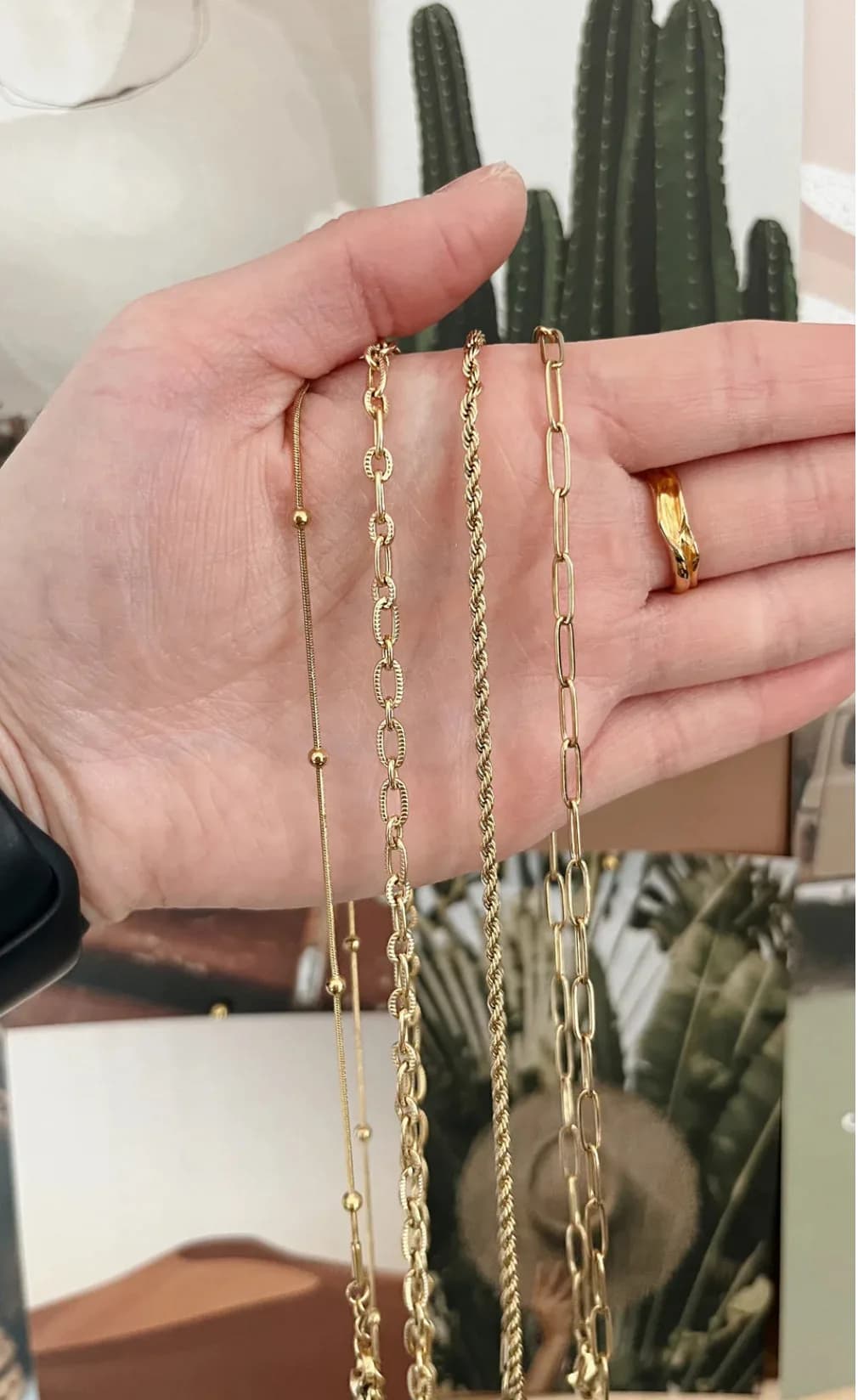 Twister Chain (Top) Gold Necklace Simply Saige Co