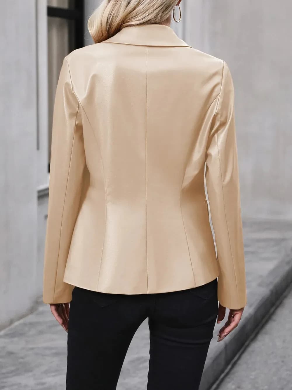 Ivy Lane Button Up Collared Neck Blazer in Multiple Colors