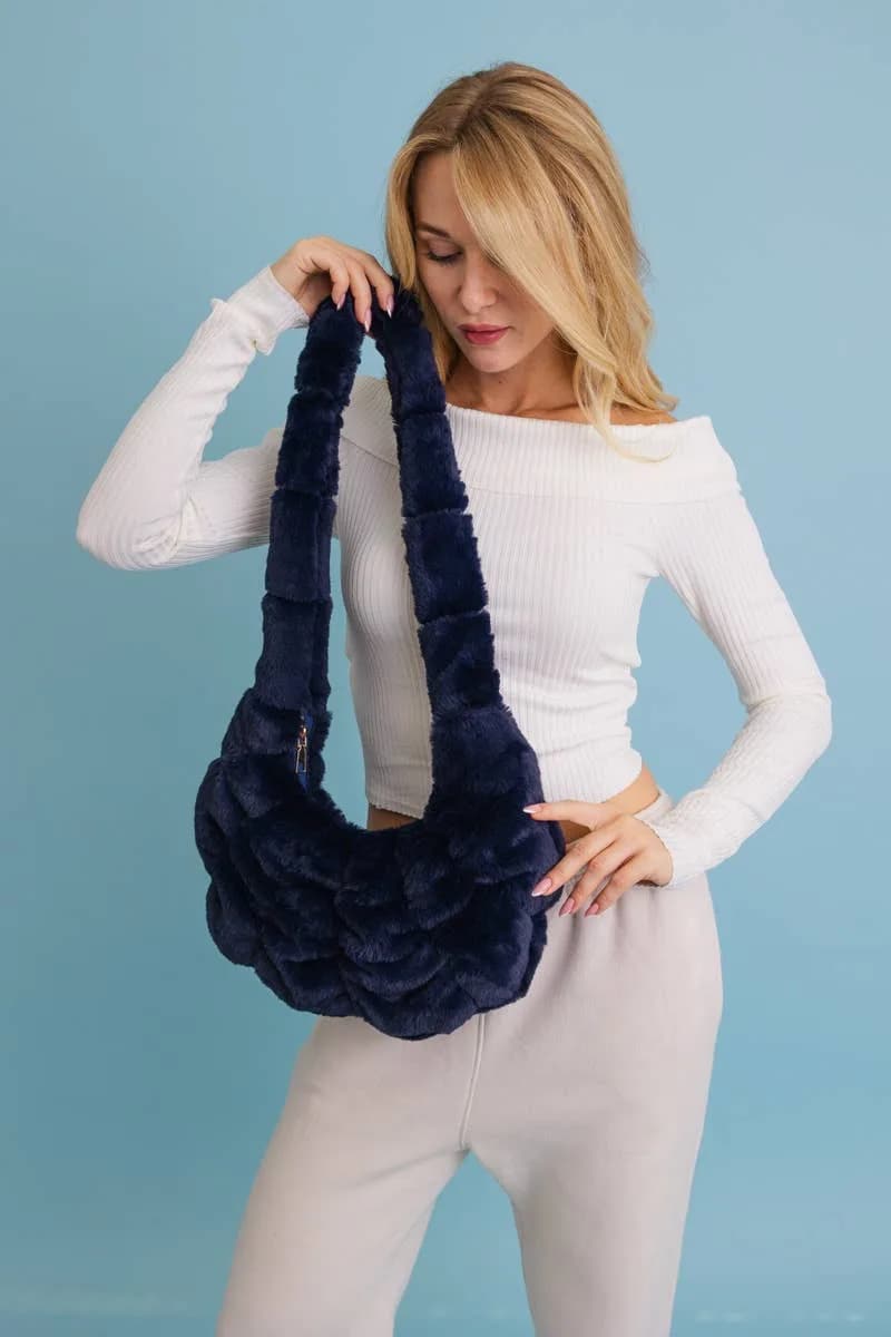 Plush Cloud Knit Cross Body Bag ⛅️