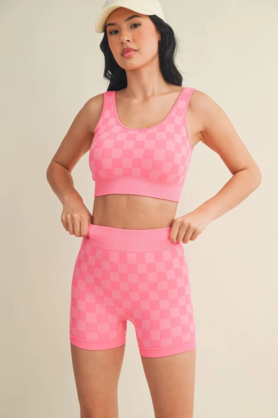 Checkmate Checkered Crop Two Piece Set by Kimberly C