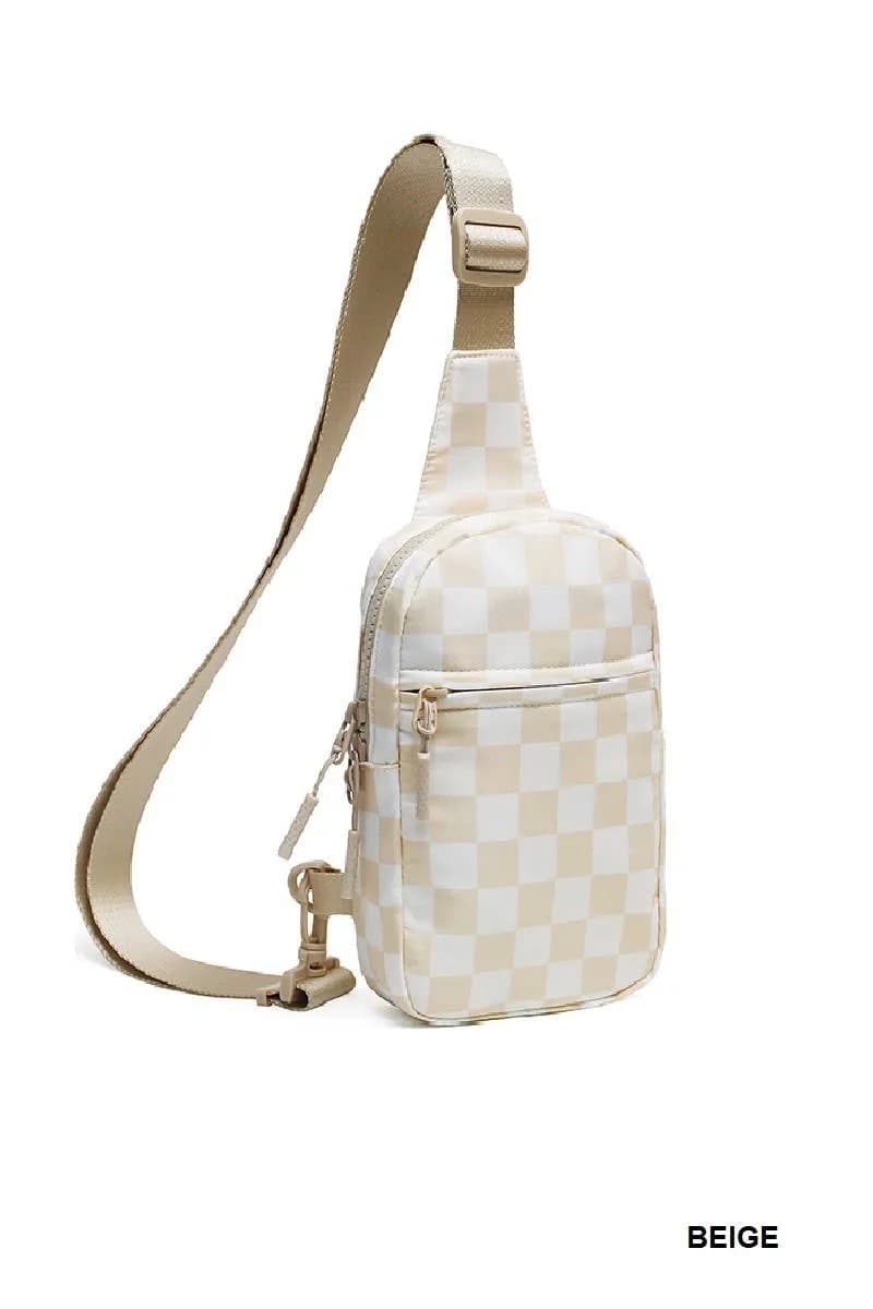 Mosaic Checkered Sling Bag