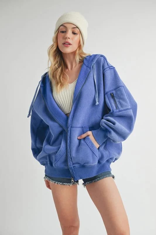 Fiori Hoodie Jacket Multiple Colors