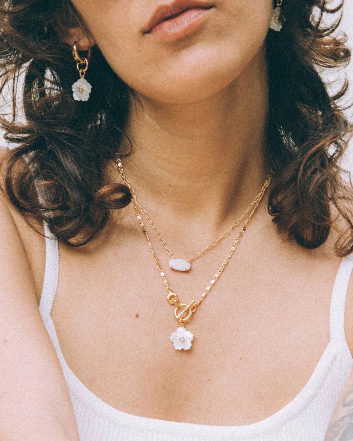 Luna Norte Tulum Flora Toggle Necklace