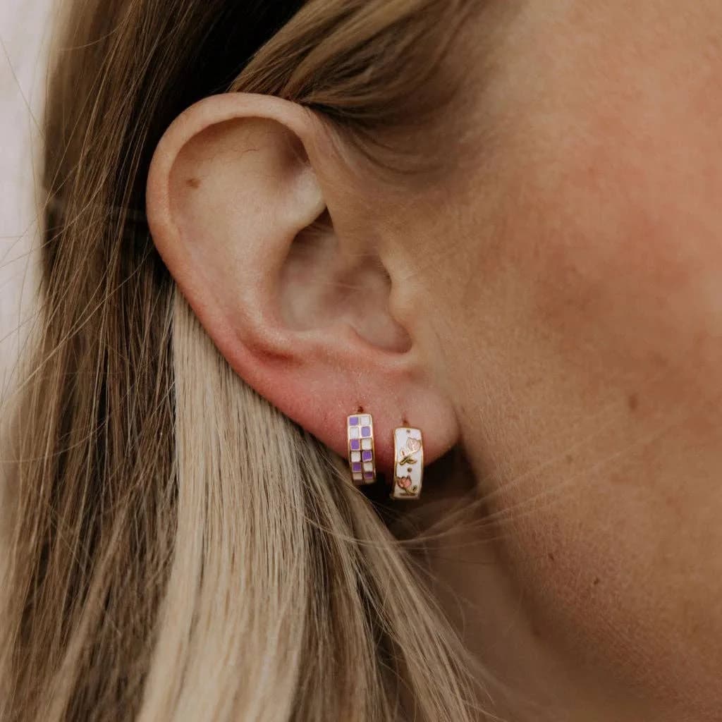 Eloise Tea Cup Hoops by Mauve