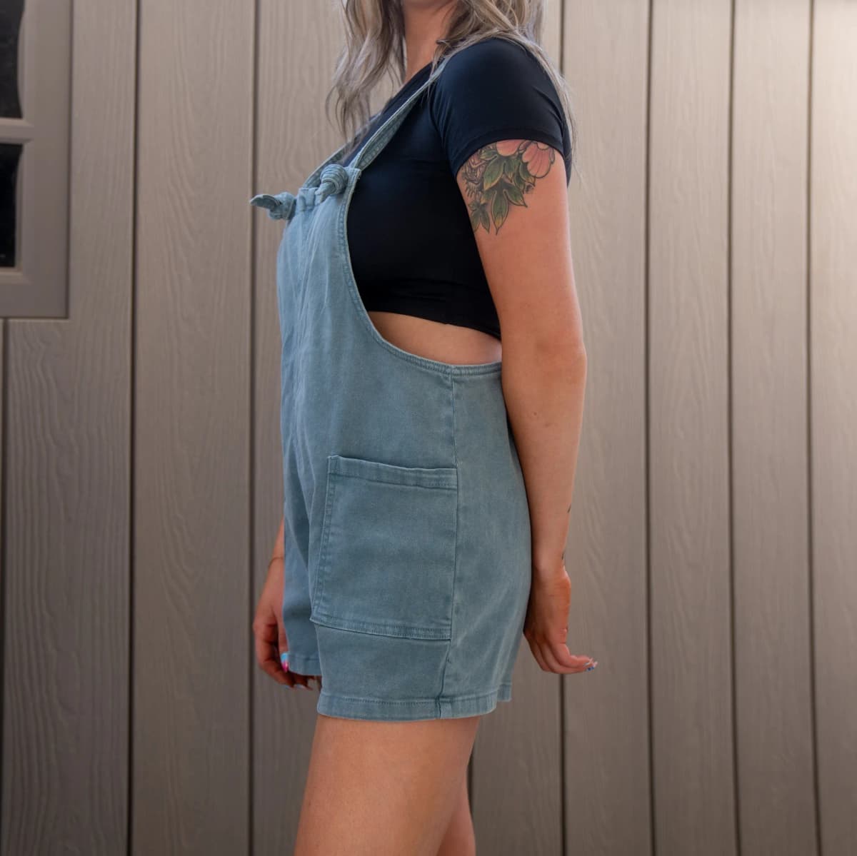 Washed Knot Strap Zenana Romper Zenana (Cabernet)
