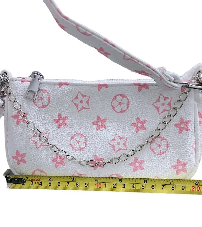 Black Star Printed Crossbody Purse