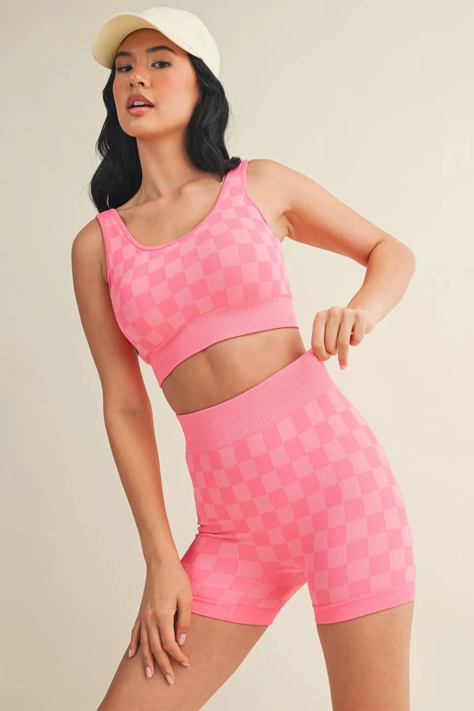 Checkmate Checkered Crop Two Piece Set by Kimberly C