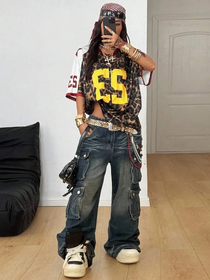 Leopard Number 23 Mesh New York Jersey
