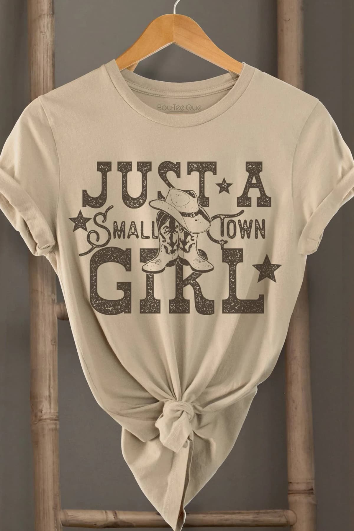 Cotton Jersey Relaxed Fit T Shirt Just Small Town Girl BouTeeQue Closet