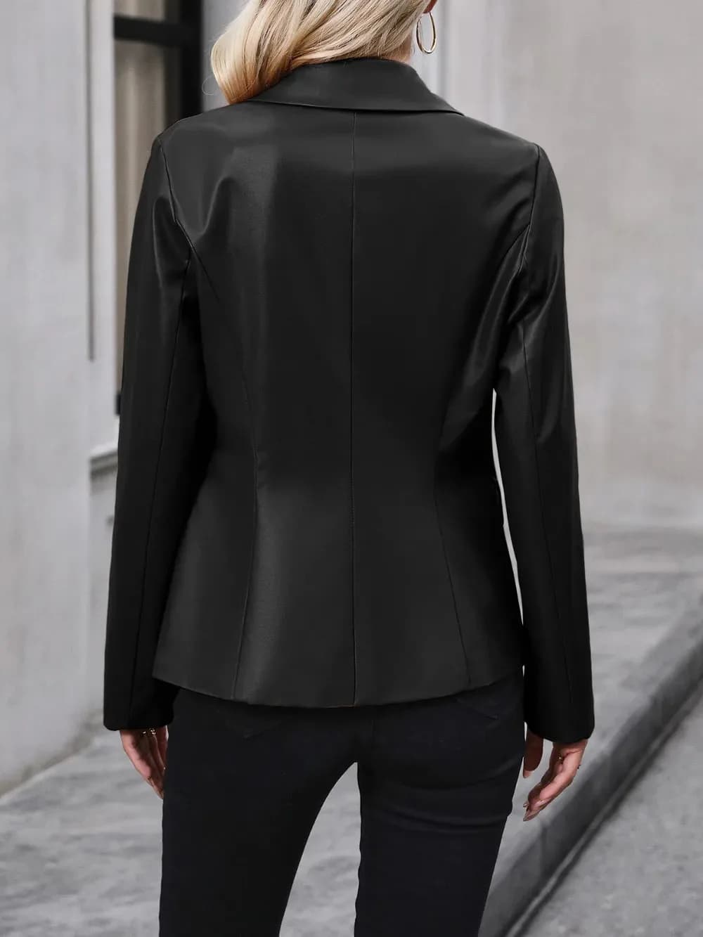 Ivy Lane Button Up Collared Neck Blazer in Multiple Colors
