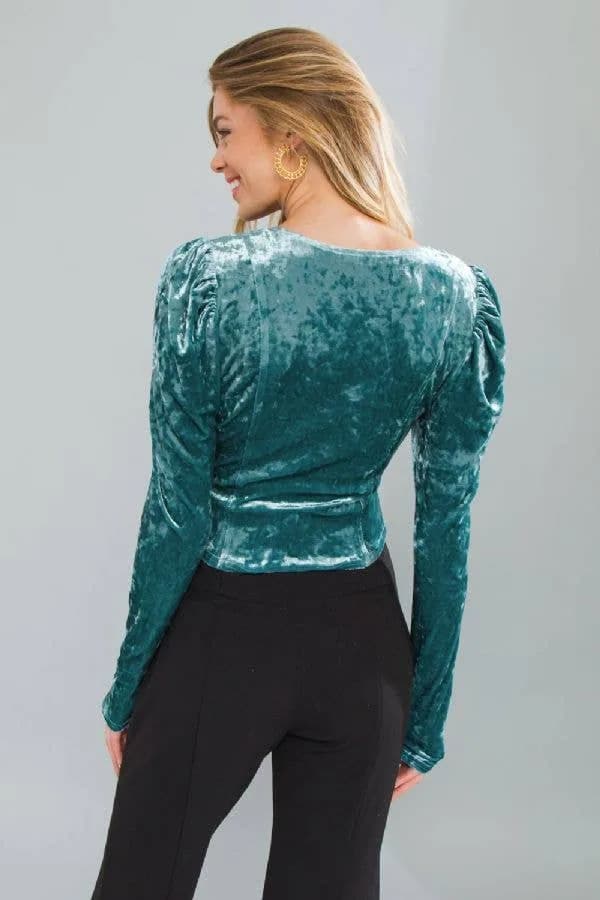 Allie Crushed Velvet Top