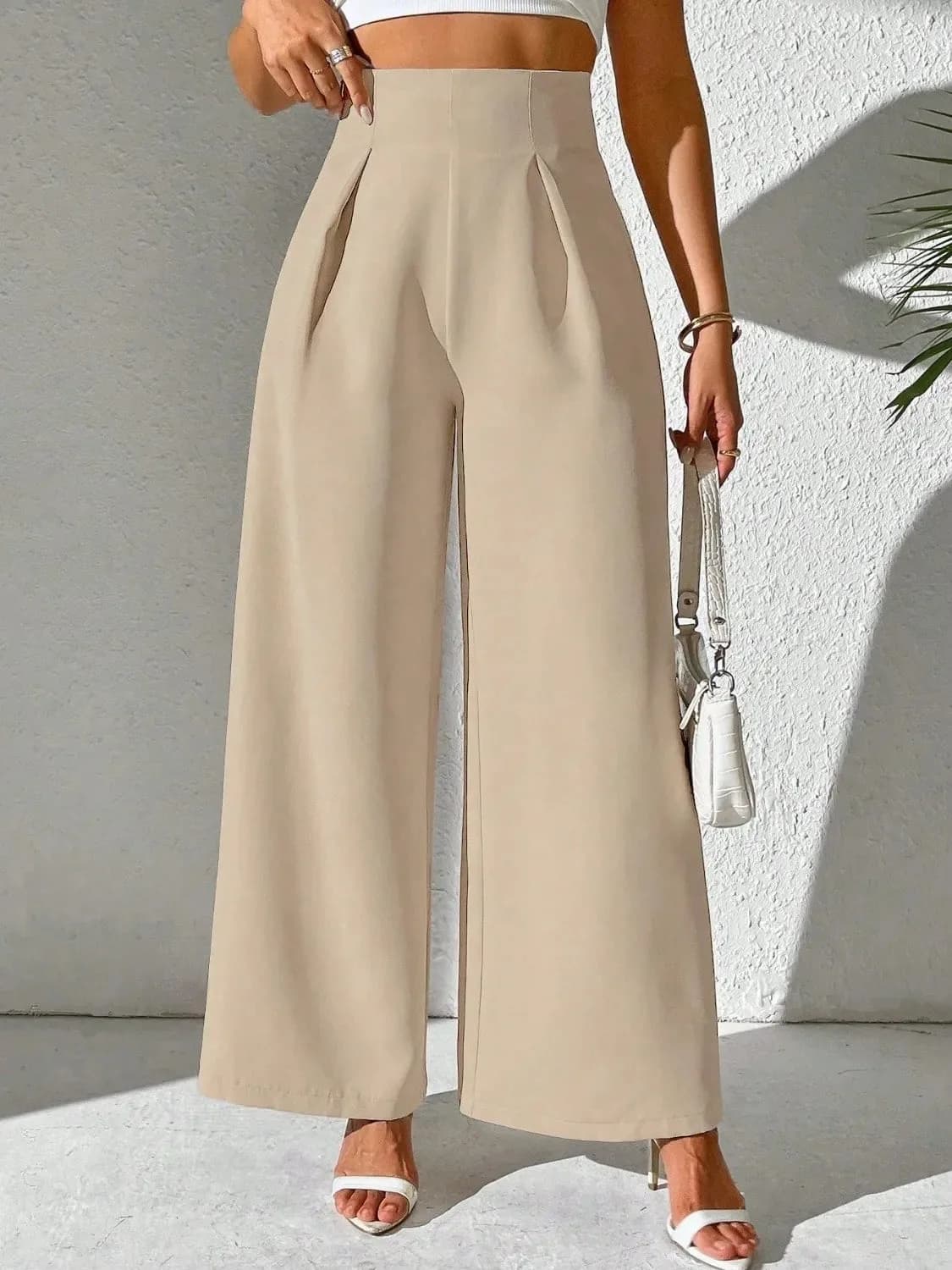 Wide Leg High Waist Pants in Multiple Colors