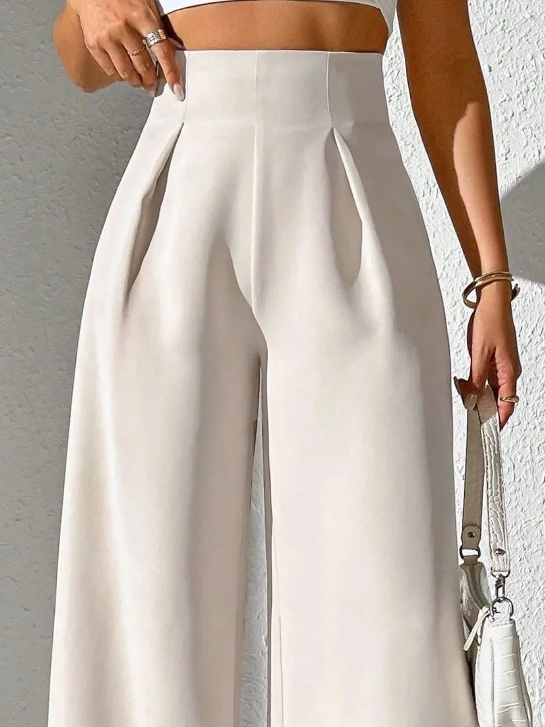 Wide Leg High Waist Pants in Multiple Colors