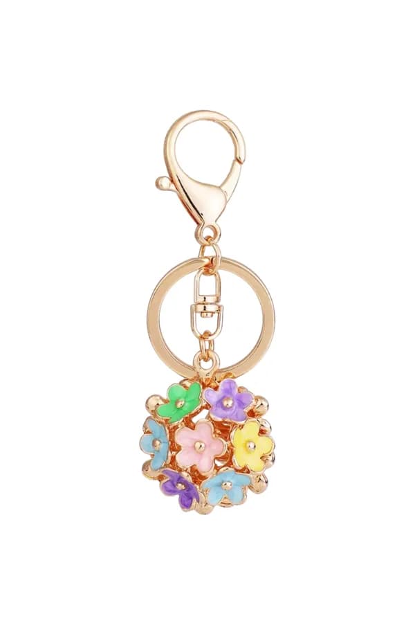 Daisy Bouquet Purse Charms Key Chain