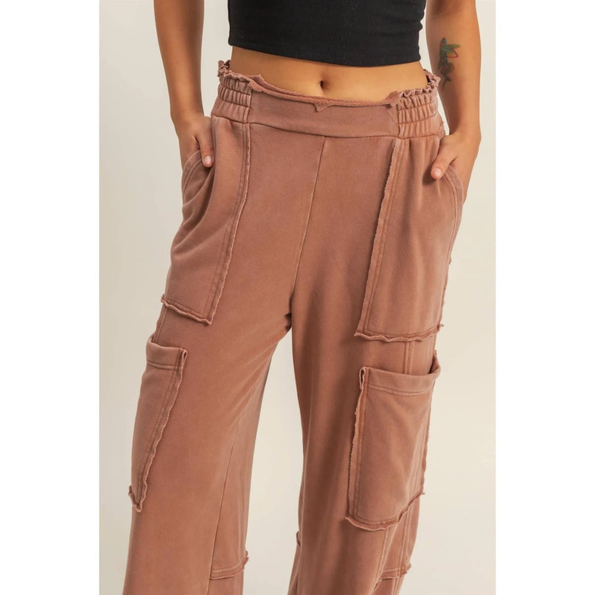 Chestnut Oversized Utility Sweatpants