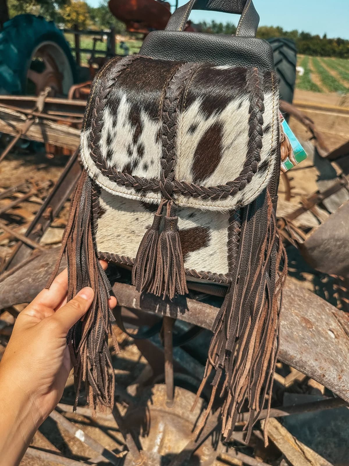 The Jackson Cowhide Backpack by Haute Southern Hyde