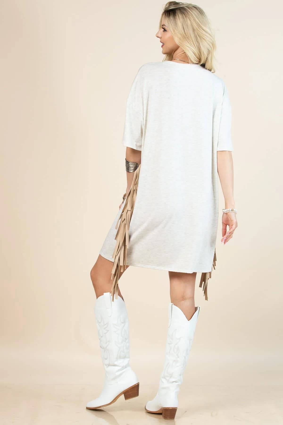 Gaia Western Wild Soul Print T Shirt Dress