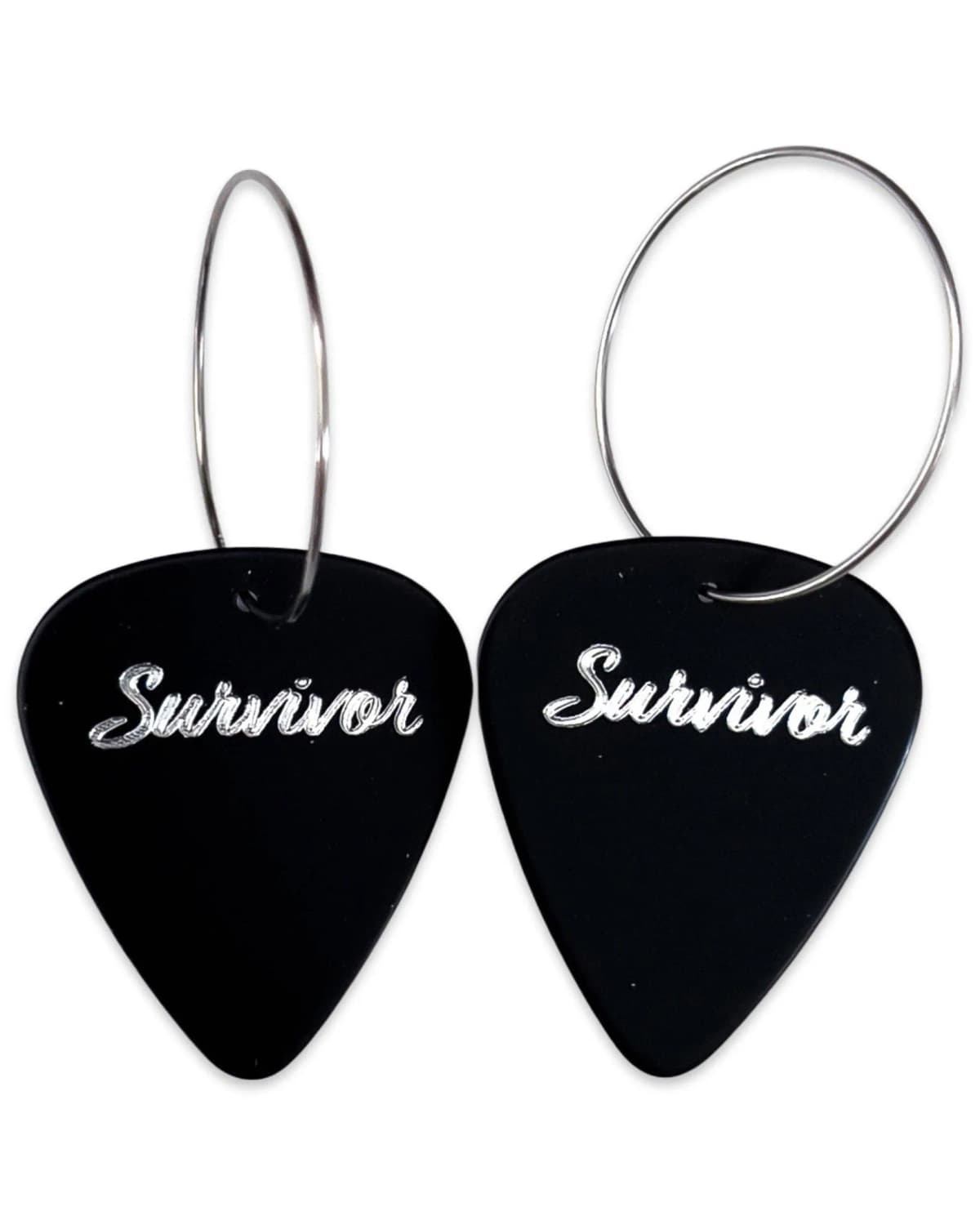 Survivor Guitar Pick Earrings, Groupie Love