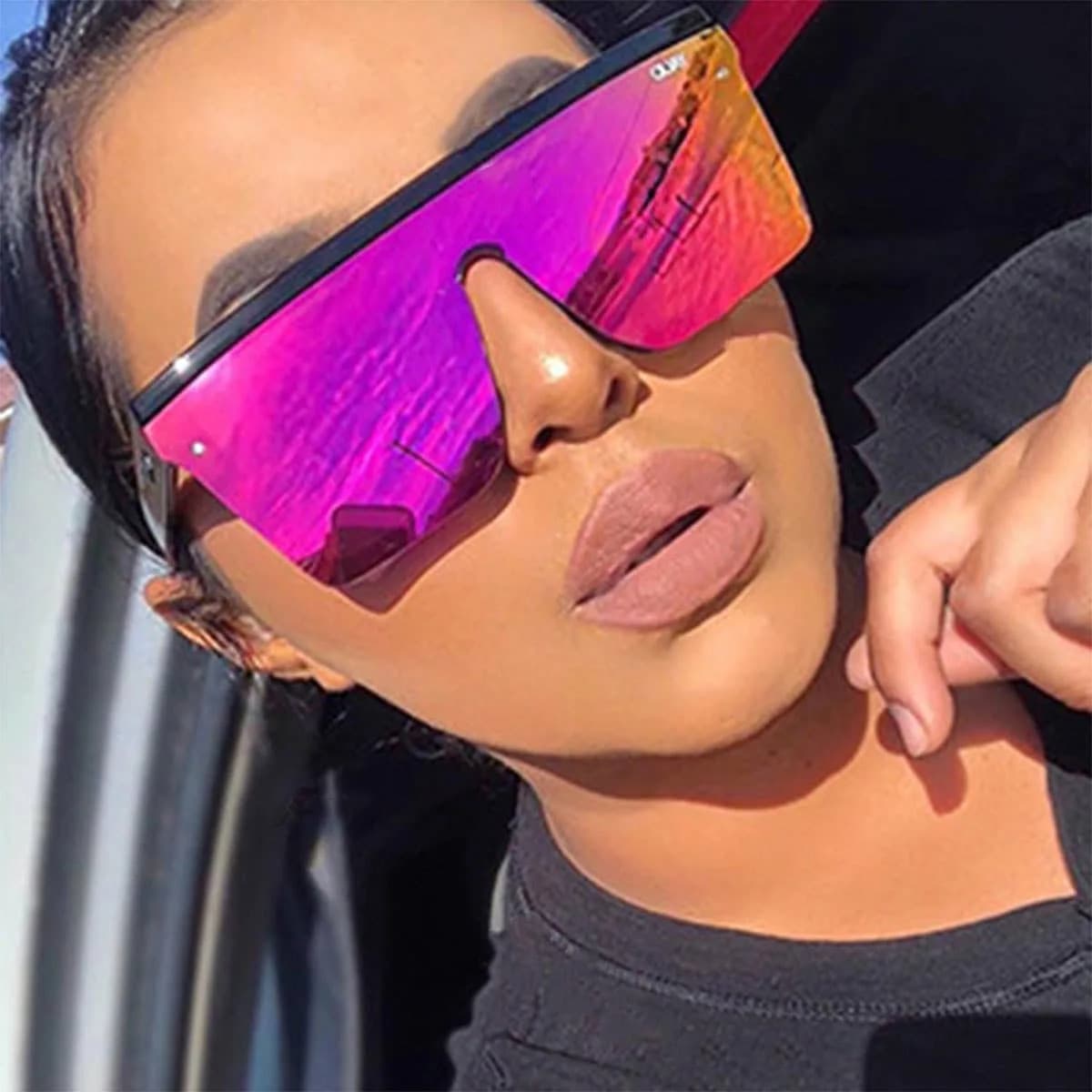 Street Driving Sunglasses (Black Purple)