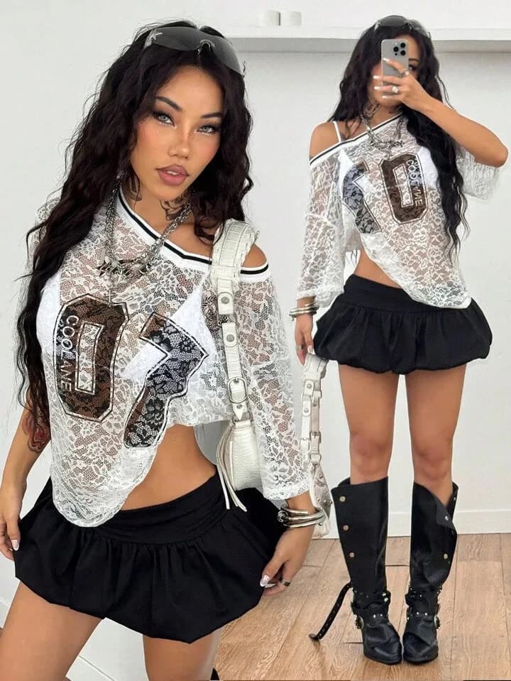 07 Coolane Lace Top Sexy Jersey