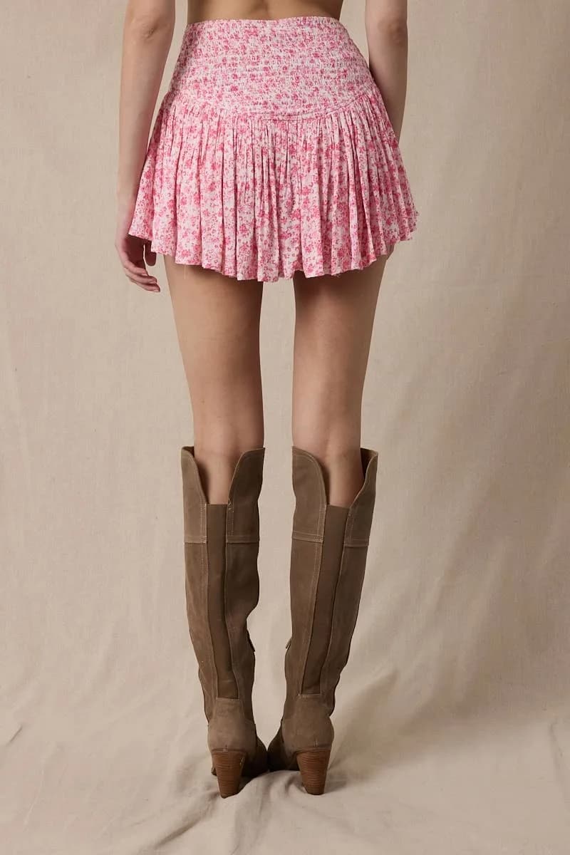 Taffy Floral Print Tie Short by Sky to Moon