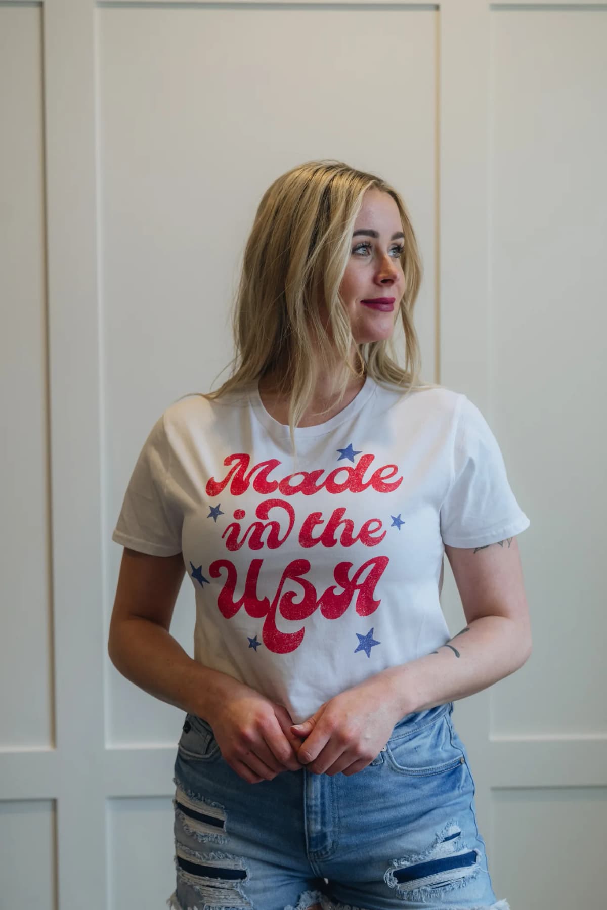 Made in the USA Crop T Shirt