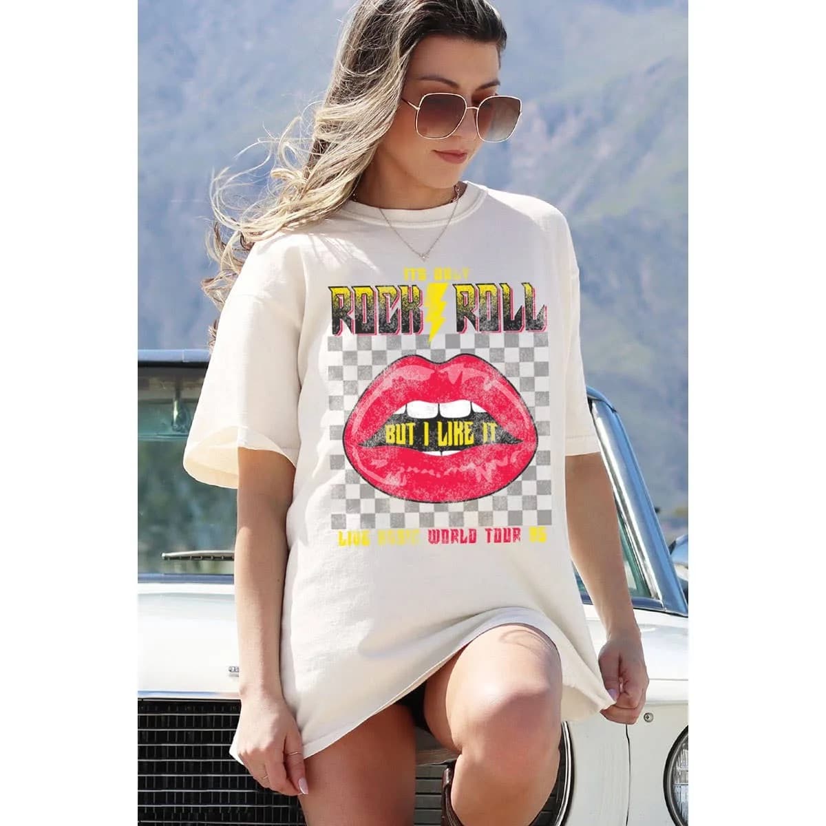 Its Only Rock and Roll World Tour Oversized Graphic Tee