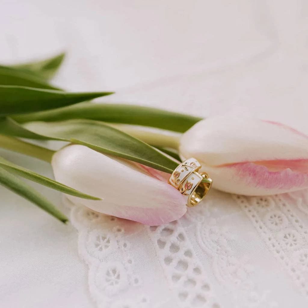 Eloise Tea Cup Hoops by Mauve