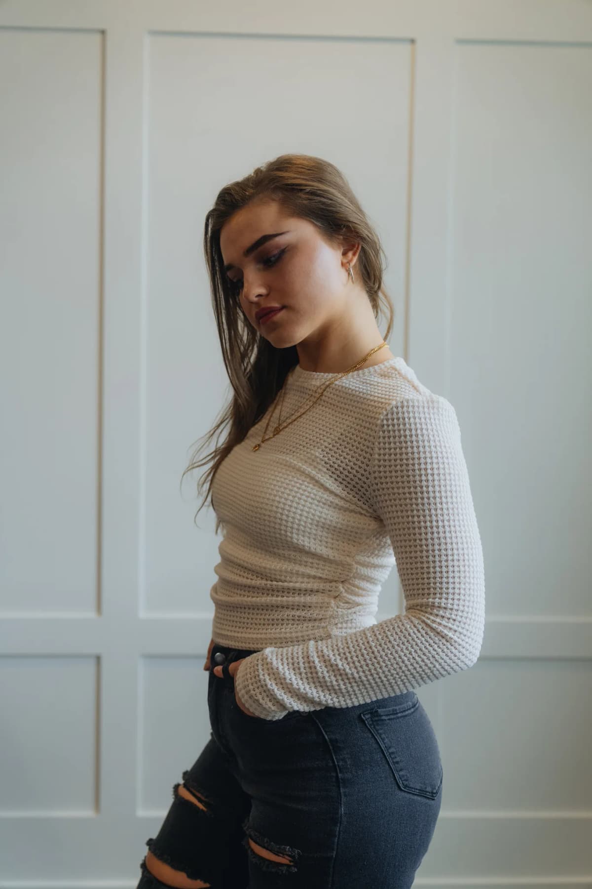 Short Tight Sexy Texture Top Scrunch Bottom