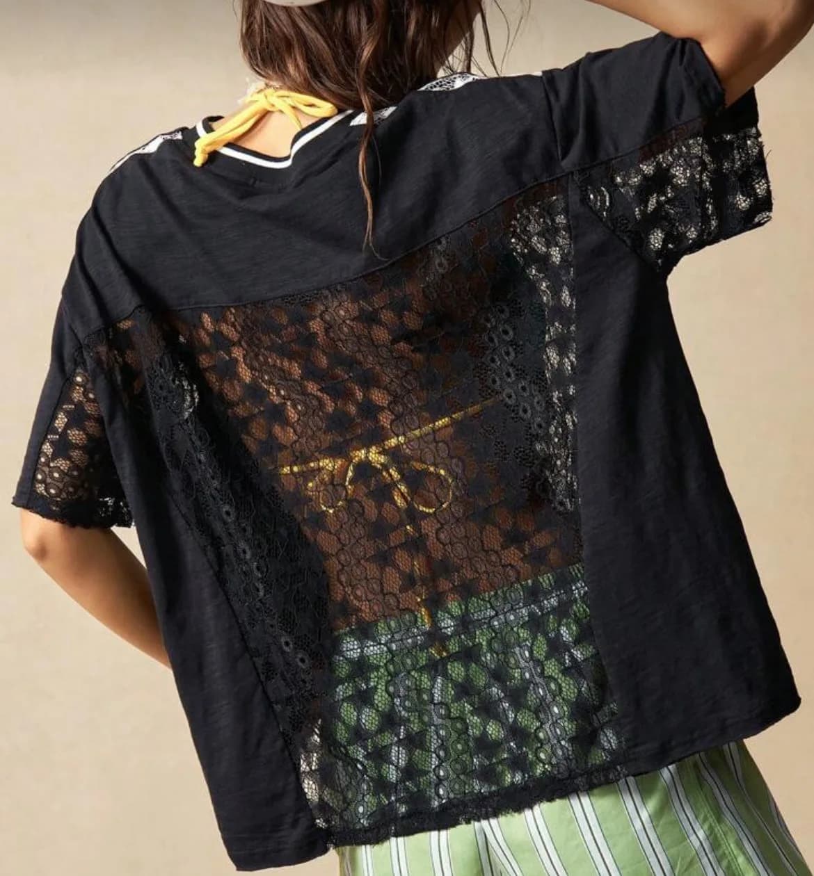 Star Lace Mesh Black Jersey Number 89 New York