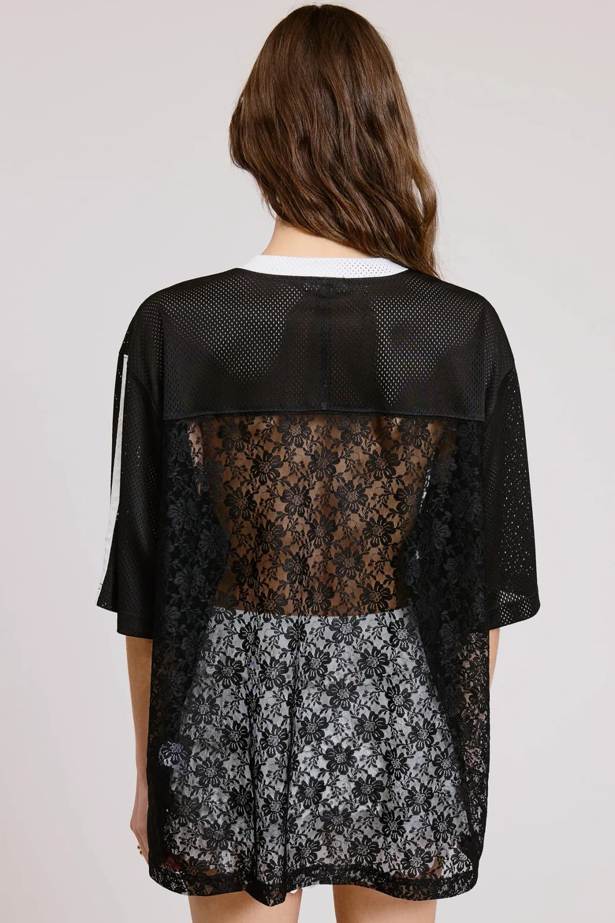 Sporty Chic Lace Number 85 Graphic Jersey Top Restocked!