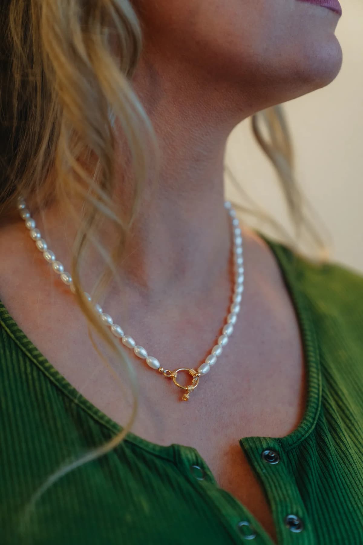 Timeless Pearl Bead Necklace Quality Freshwater Pearl by Lan Livia