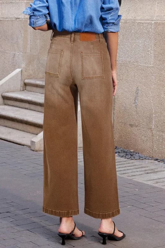 Denim Patch Pocket Shift Jeans