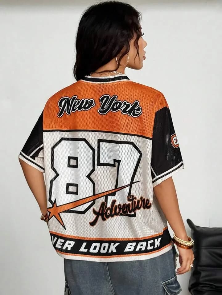 87 Number Mesh New York Rusty Jersey