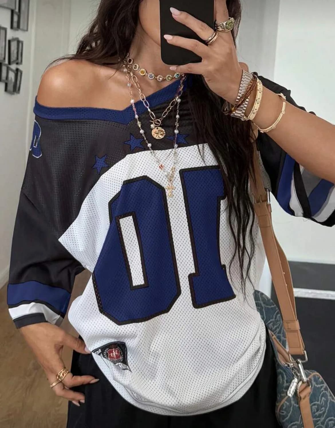 01 Red or Blue Mesh Trim Top Jersey