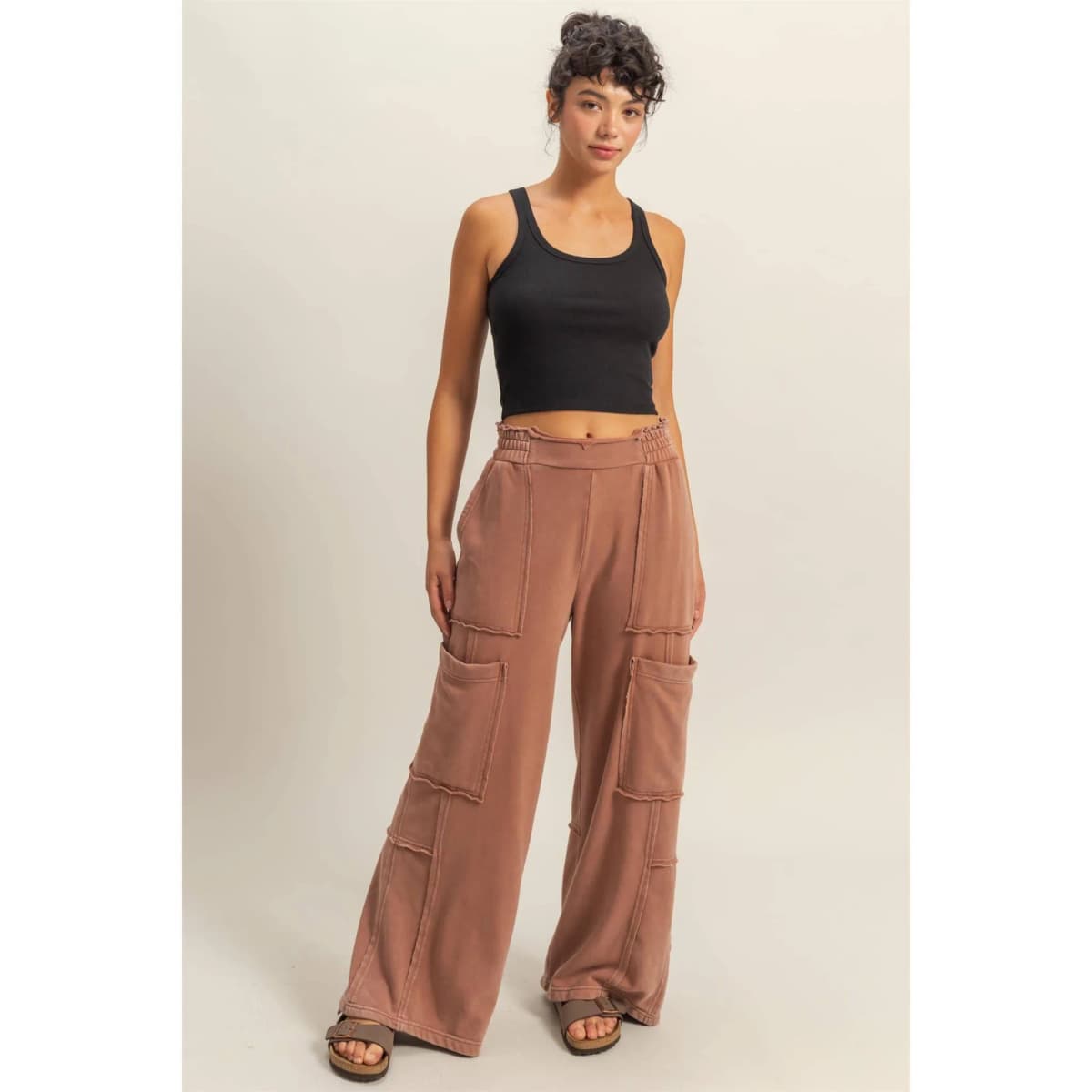 Chestnut Oversized Utility Sweatpants