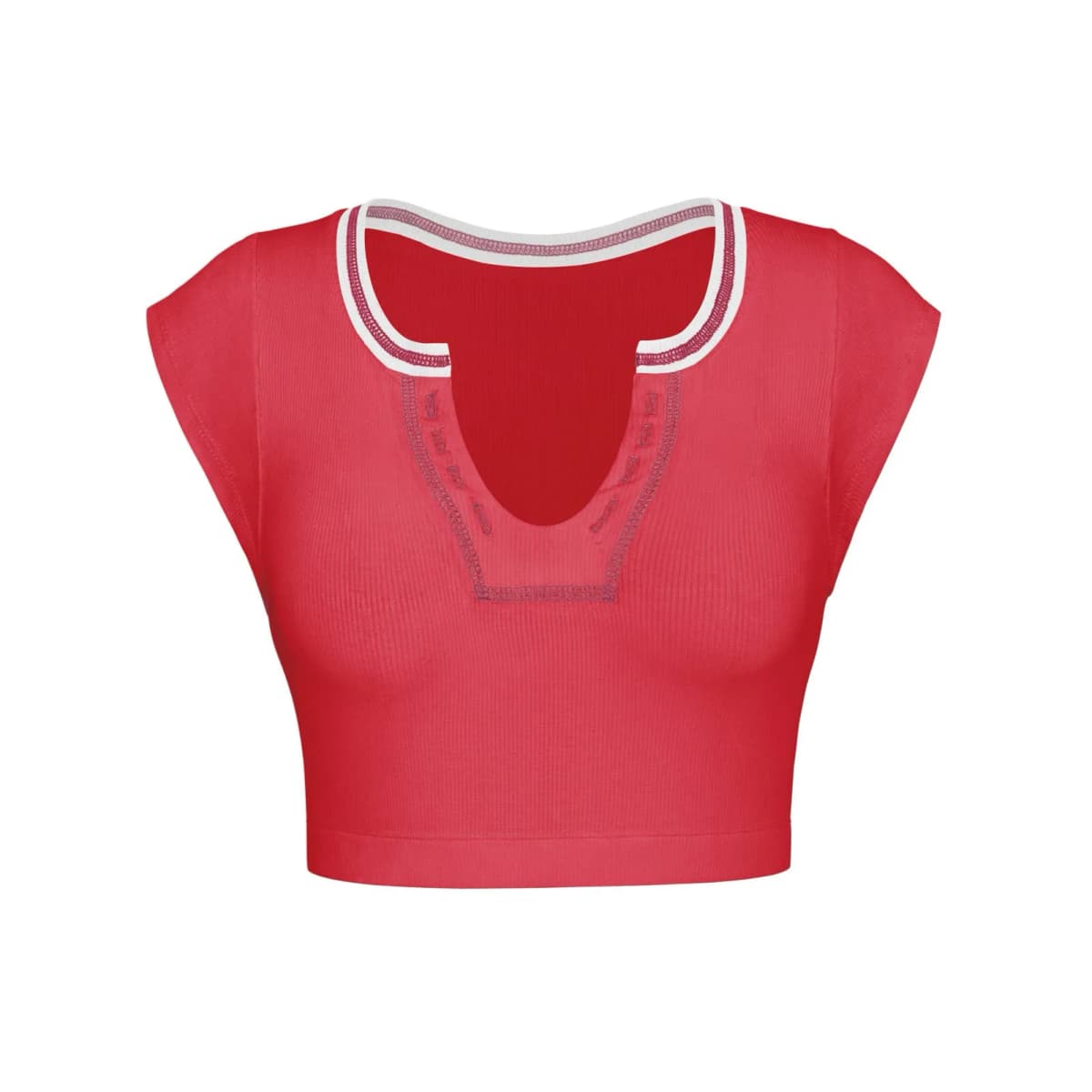 Slim Fit Sexy Top Knit Ribbed T Shirt Hiddenbrand