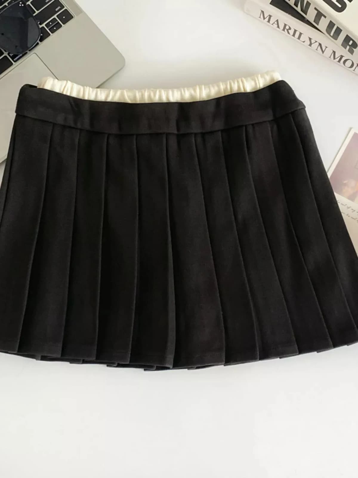 Pleated Mini Skirt