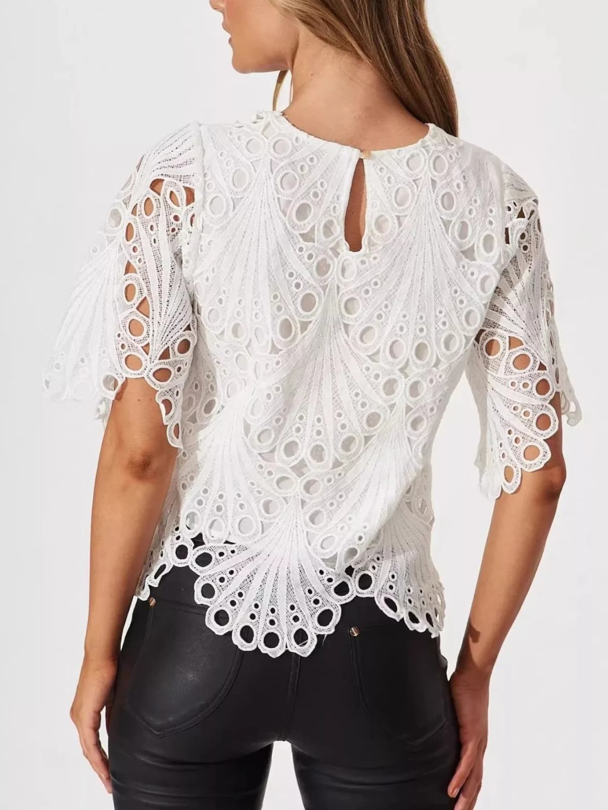 Lace Half Sleeve Blouse